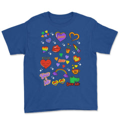 Gay Pride LGBTQ+ Collection Fun Gift design Youth Tee - Royal Blue