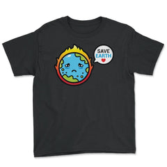 Earth Day Mascot Save Earth Gift for Earth Day product Youth Tee - Black