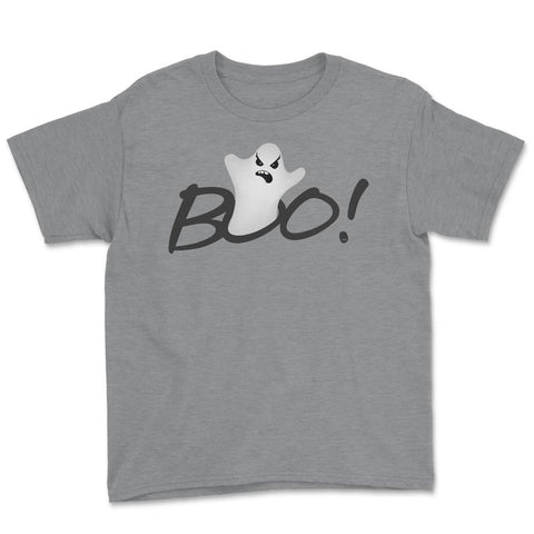 Boo! Ghost Humor Halloween Shirts & Gifts Youth Tee - Grey Heather