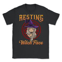 Resting Witch Face ANIME Witch Girl Character Gift Unisex T-Shirt - Black