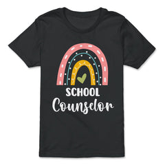 School Counselor Cute Rainbow Colorful Career Profession product - Premium Youth Tee - Black