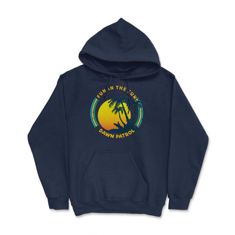 Fun in the Sun Dawn Surfing by ASJ product Hoodie - Navy
