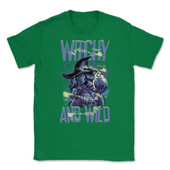 Halloween Witchy and Wild Costume Design Gift design Unisex T-Shirt - Green