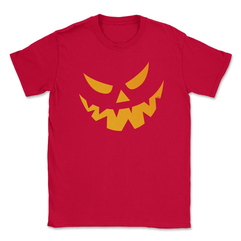 Grinning Pumpkin Funny Halloween costume T-Shirt Unisex T-Shirt - Red