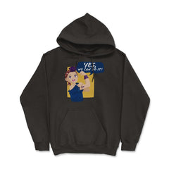 Yes, we can do it! Anime Teen Hoodie - Black