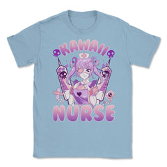 Anime Girl Nurse Design Gift product Unisex T-Shirt - Light Blue