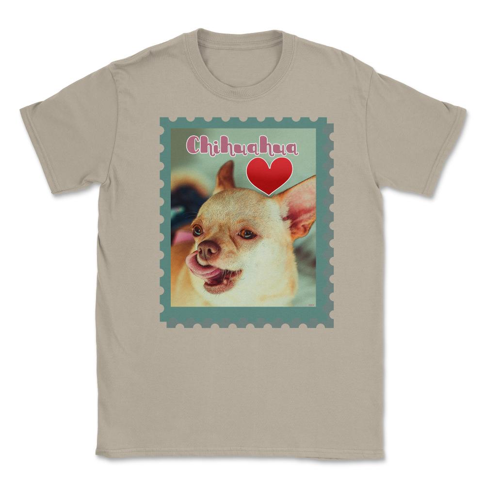Chihuahua Love Stamp t-shirt Unisex T-Shirt - Cream