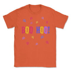 Boo Hoo! Halloween costume T Shirt Tee Gifts Unisex T-Shirt - Orange