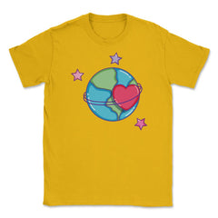 Loving my Planet Earth Day Unisex T-Shirt - Gold