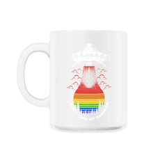 Rainbow Alien LGBT UFO Don't Take My Rainbow print - 11oz Mug - White