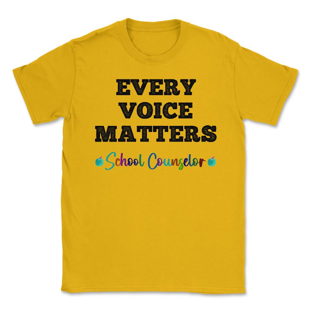 School Counselor Appreciation Every Voice Matters Students product - Gold