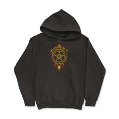 Witching-Hour Pentagram Symbol Halloween Gift Hoodie - Black