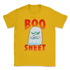 This is Boo Sheet Funny Halloween Ghost Unisex T-Shirt - Gold