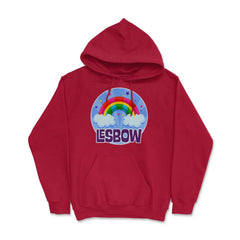 Lesbow Rainbow Colorful Gay Pride Month t-shirt Shirt Tee Gift Hoodie - Red