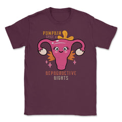 Pumpkin Spice And Reproductive Rights Pro-Choice Women’s graphic - Maroon