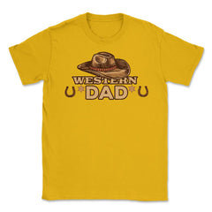 Western Dad Unisex T-Shirt - Gold