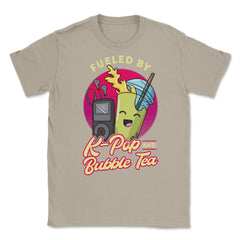 Fueled by K-Pop & Bubble Tea Cute Kawaii print Unisex T-Shirt - Cream