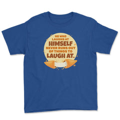 Fortune Cookie Hilarious Laugh Saying Pun Foodie design Youth Tee - Royal Blue