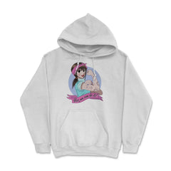 Yes, we can do it! Anime Girl Feminist Hoodie - White
