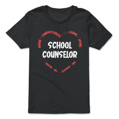 School Counselor Appreciation Compassionate Caring Loving design - Premium Youth Tee - Black
