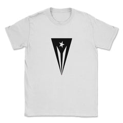 Puerto Rico Black Flag Resiste Boricua by ASJ graphic Unisex T-Shirt - White