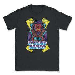 Extreme Gorilla Gamer Funny Humor T-Shirt Tee Shirt Gift Unisex - Black