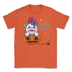 Magical Night! Halloween Unicorn Shirt Gifts Unisex T-Shirt - Orange