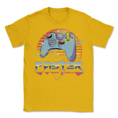 Video Game Controller Retro Vintage Style Design product Unisex - Gold