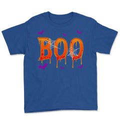 Boo Bees Halloween Ghost Bees Characters Funny Youth Tee - Royal Blue
