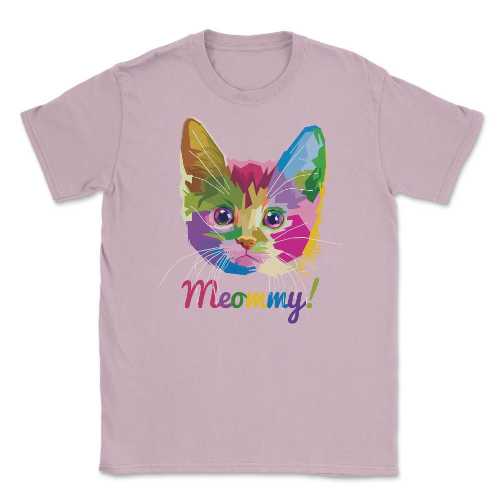 Meommy Kitten Unisex T-Shirt - Light Pink