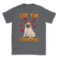 Got the Love Pug Funny Pug dog with hearts diadem Humor Gift design - Smoke Grey
