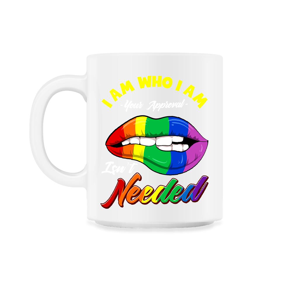 Gay Rainbow Lips Pride Equality Gift print - 11oz Mug - White