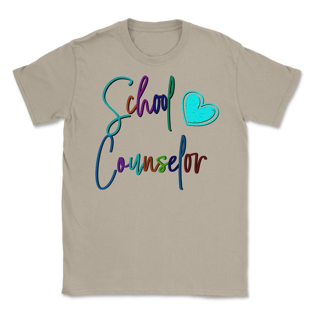 School Counselor Heart Love Vibrant Colorful Appreciation product - Cream