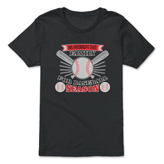 We interrupt this family Funny Baseball design Game graphic - Premium Youth Tee - Black