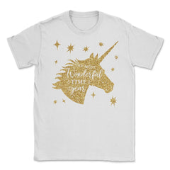 Christmas Unicorn Most Wonderful time T-Shirt Tee Gift The most - White