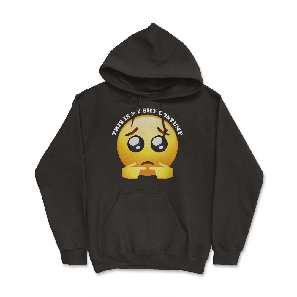 Shy Quote Halloween Costume Shy Emoticon & Fingers product - Hoodie - Black