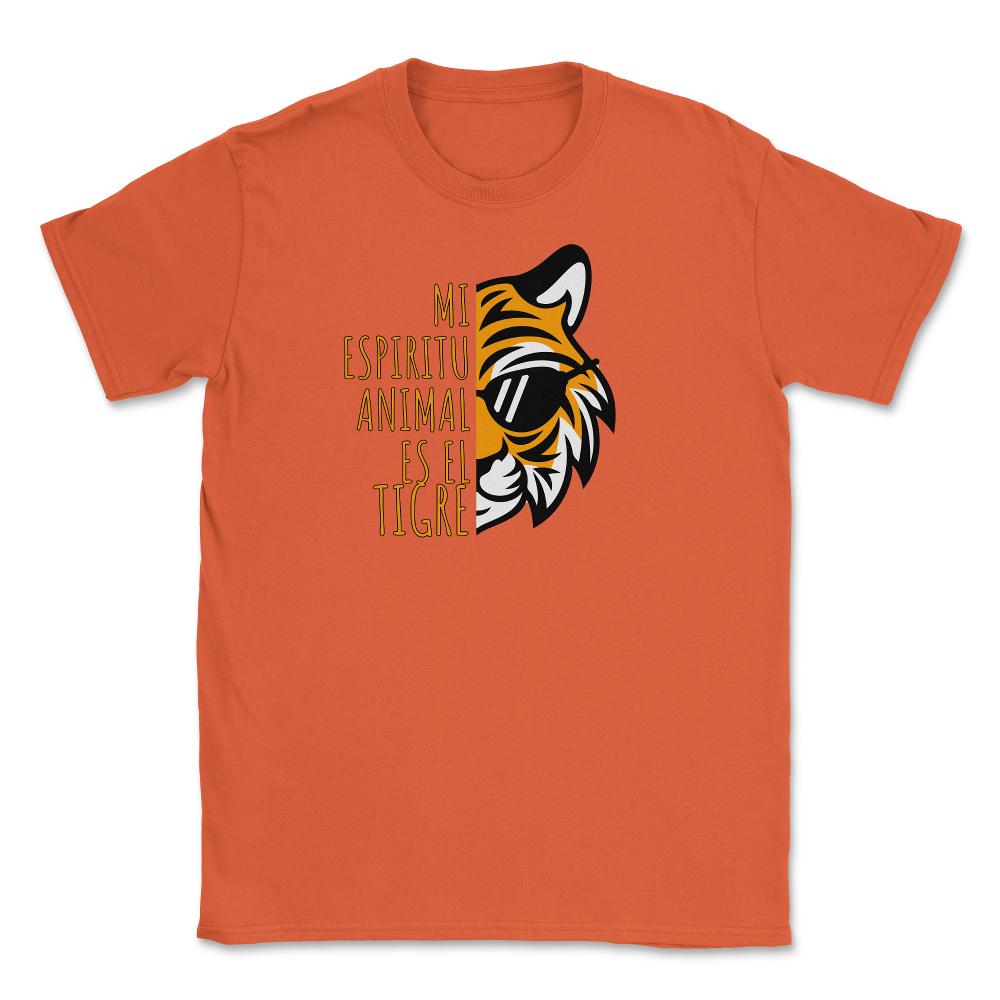 Mi Espiritu Animal es el Tigre Cool Gracioso product Unisex T-Shirt - Orange