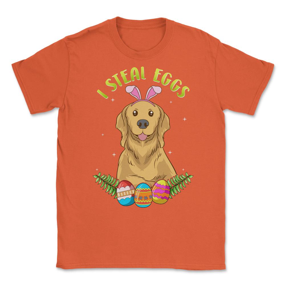 Easter Labrador with Bunny Ears Funny I steal eggs Gift design Unisex - Orange
