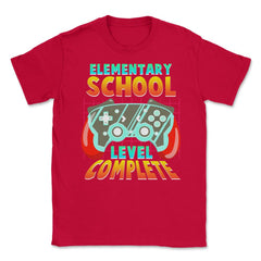 Elementary Level Complete Video Game Controller Graduate print Unisex - Red