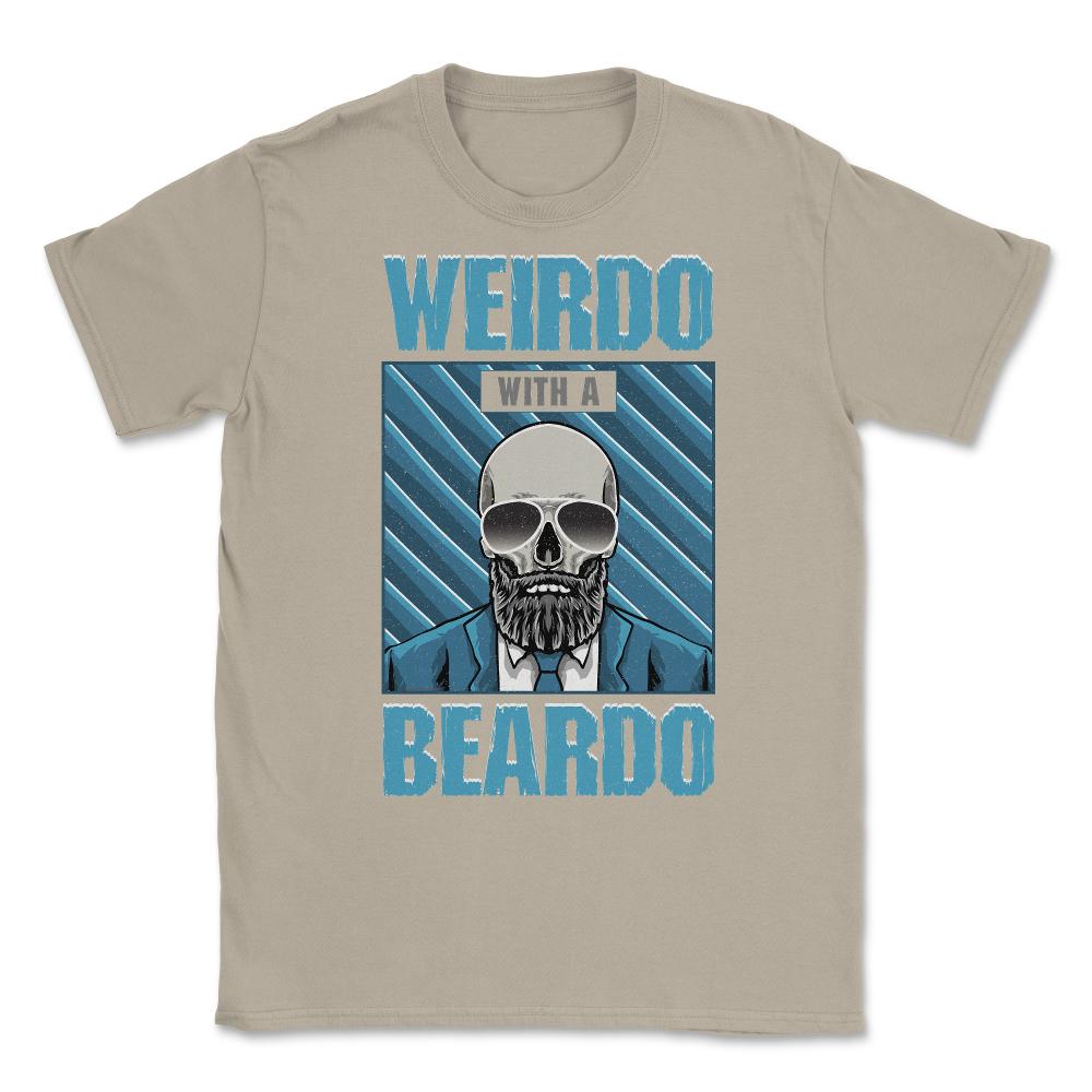 Weirdo with a Beardo Funny Bearded Skeleton with Glasses product - Cream