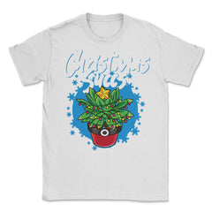 Christmas Succs Hilarious Xmas Succulents Pun graphic Unisex T-Shirt - White