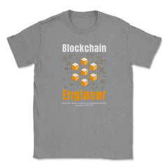 Blockchain Engineer Definition For Bitcoin & Crypto Fans product - Grey Heather