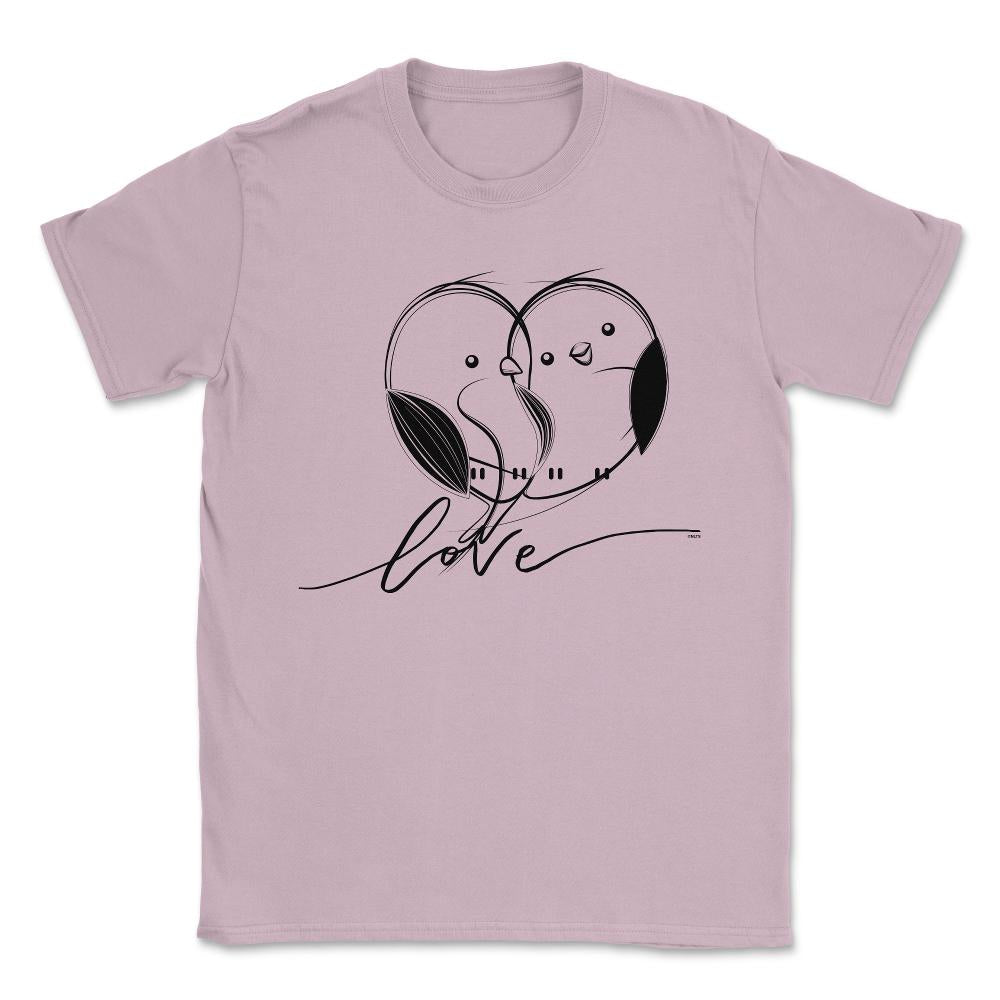 Birds in Love t-shirt Unisex T-Shirt - Light Pink