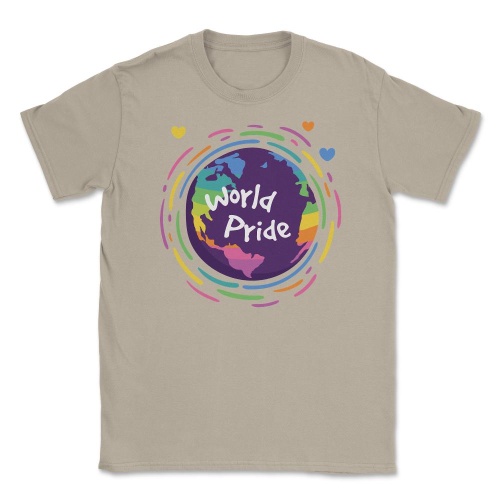 World Pride t-shirt Gay Pride Month Shirt Tee Gift Unisex T-Shirt - Cream