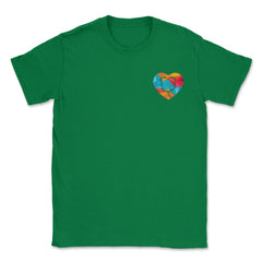 Nurse at Heart T-Shirt Nursing Shirt Gift Unisex T-Shirt - Green