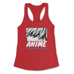 I Paused My Anime To Celebrate 4th of July Funny print Women's - Red