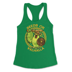 Seeds or Valhalla Viking Budgie Bird Meme Hilarious design Women's - Kelly Green