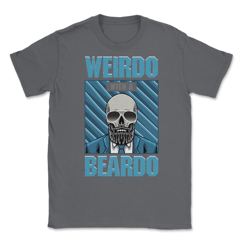 Weirdo with a Beardo Funny Bearded Skeleton with Glasses product - Smoke Grey