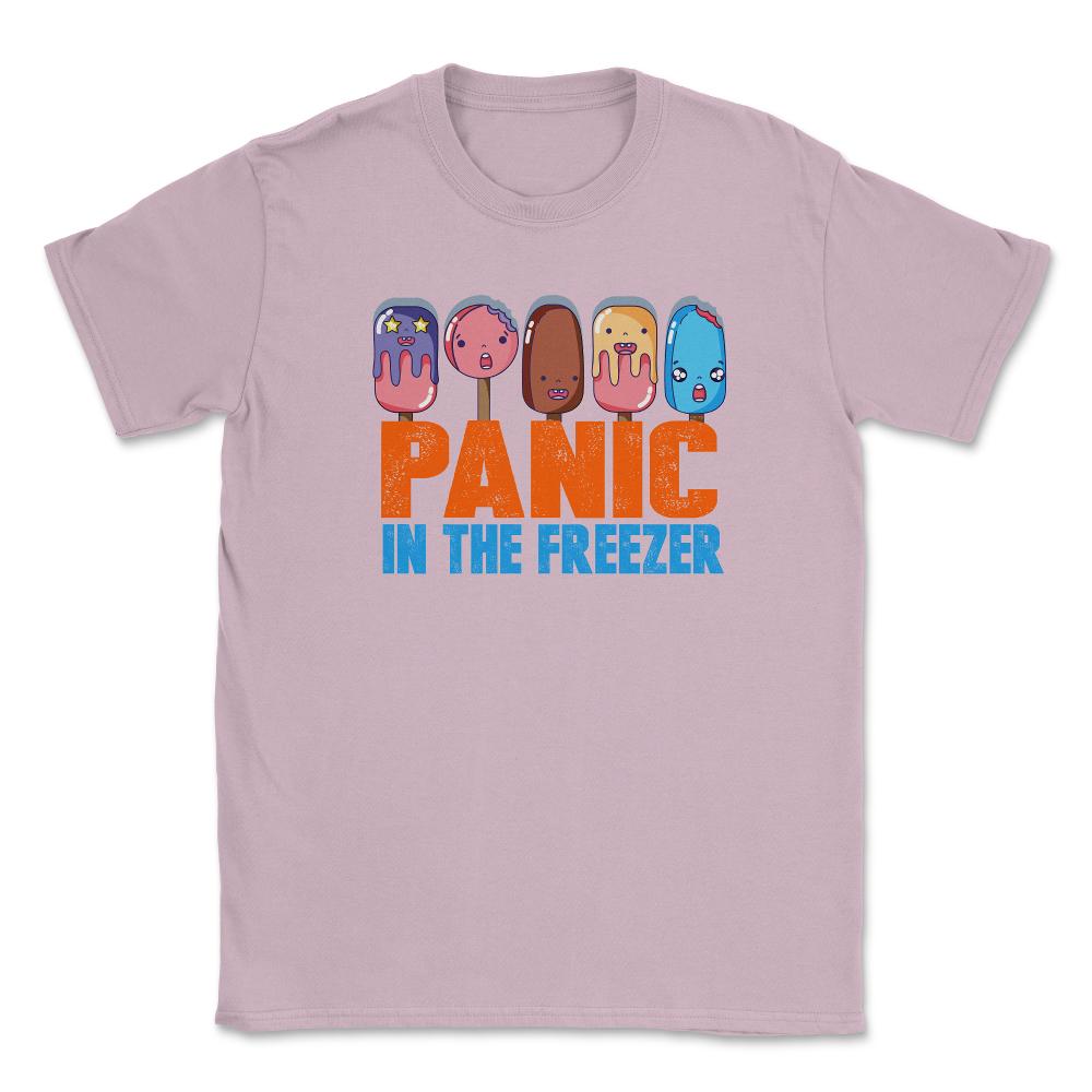Panic in the Freezer Humor Funny T-Shirts gifts   Unisex T-Shirt - Light Pink