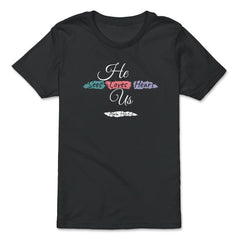 He Sees Loves Hears Us Psalm 116:1-2 Color Splashes graphic - Premium Youth Tee - Black